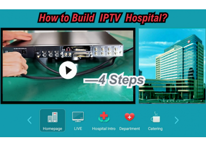 What is the IPTV solution for hospitals?