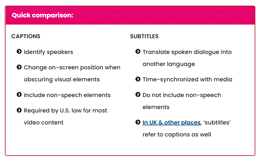 Closed Captions vs Subtitles.png Closed Captions vs Subtitles.png