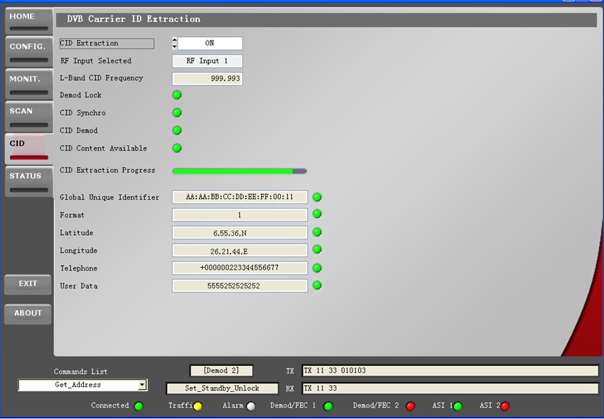 DVB Carrier ID Extraction