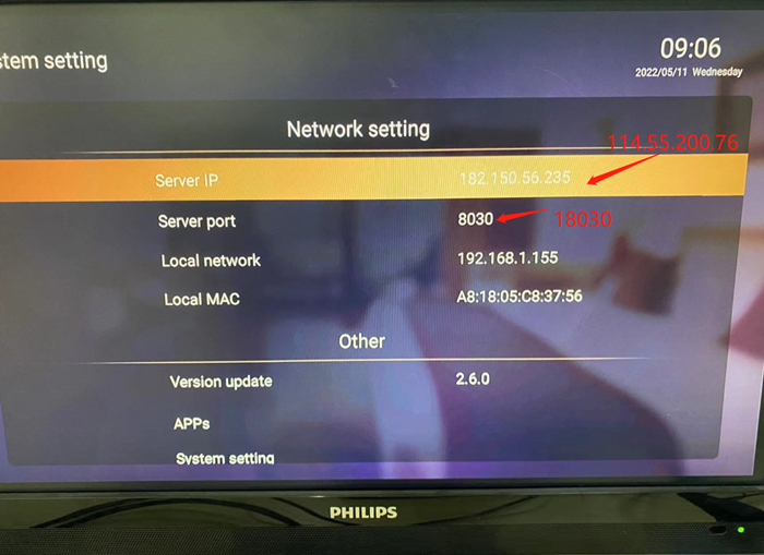 best iptv app network setting