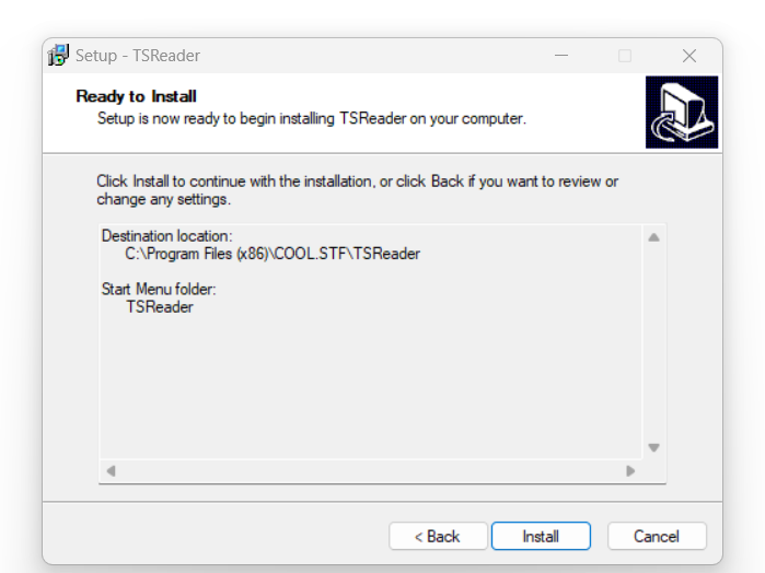 Ready to install TSReader.png