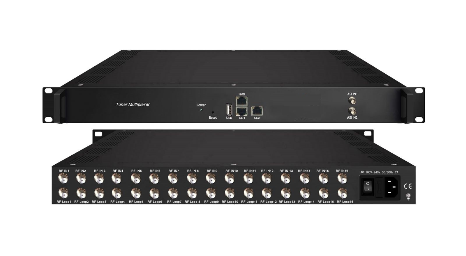 16 FTA DVB- SS2 (DVB-C(T)ISDB-T ATSC optional) input Tuner Multiplexer