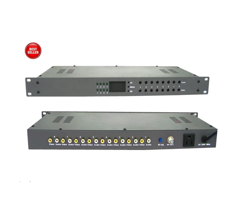 High Quality 8 IN 1 Agile TV Modulator For Cable TV System Manufacturers